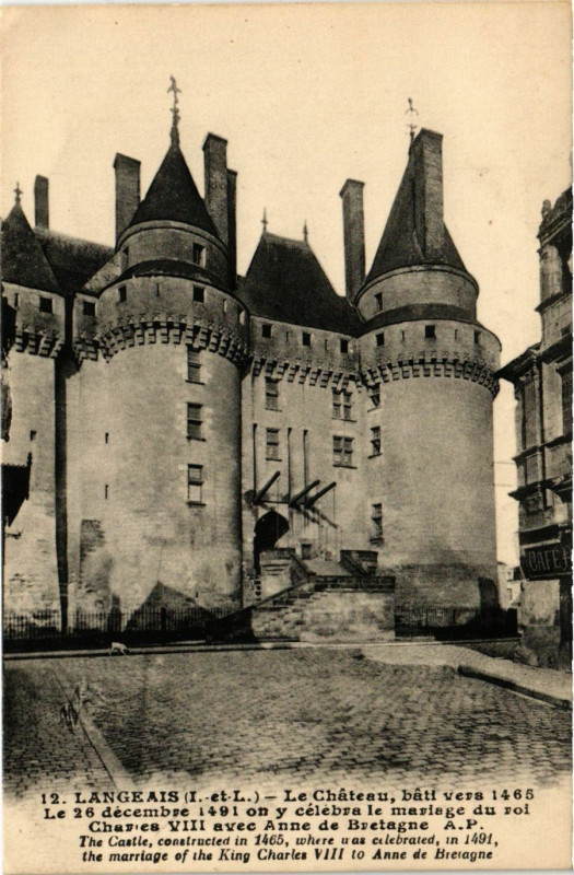 Carte postale ancienne Langeais - Le Chateau à Langeais