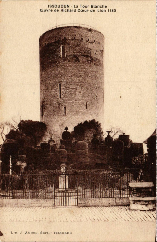 Carte postale ancienne Issoudun - La Tour Blanche