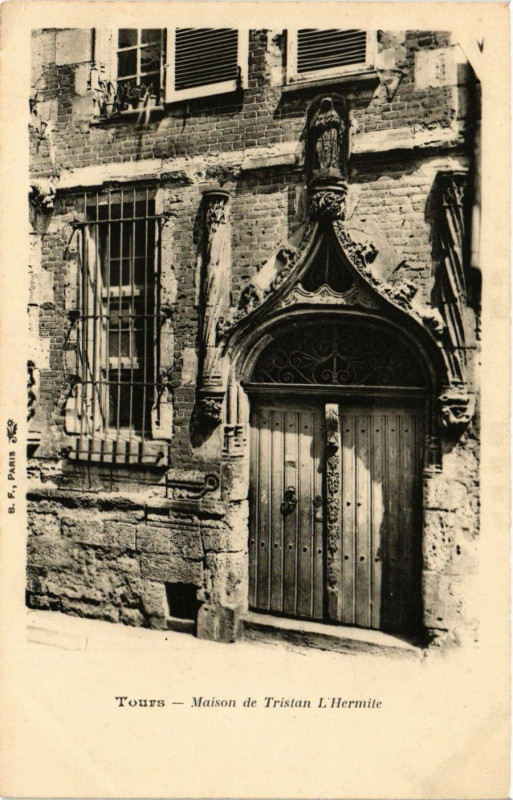 Carte postale ancienne Maison de Tristan L'Hermite à Tours