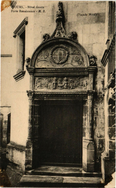 Carte postale ancienne Tours - Hotel Gouin à Tours