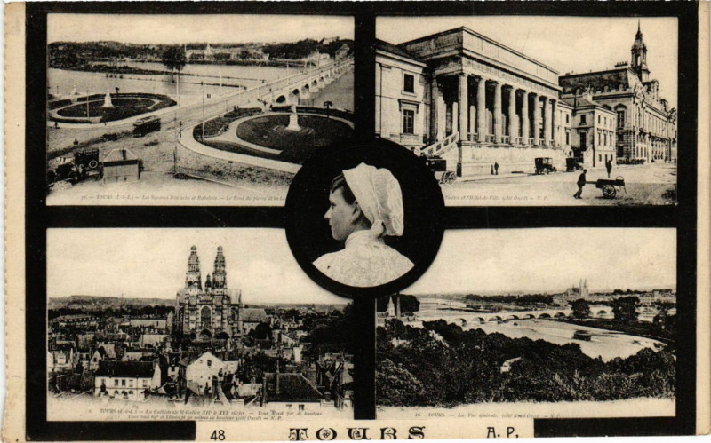 Carte postale ancienne Tours à Tours