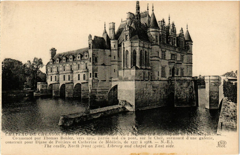 Carte postale ancienne Le Chateau de Chenonceaux (I.-e-L.) - Commencé par Thomas Bohier... à Chenonceaux