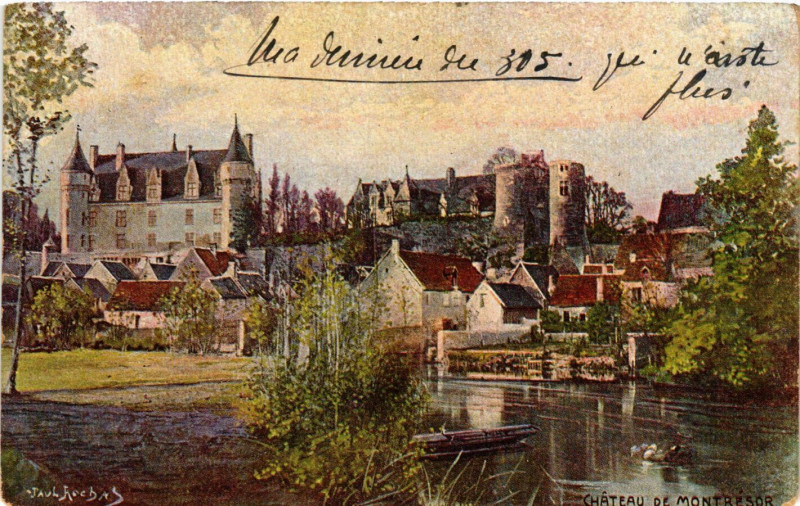 Carte postale ancienne Chateau de Montresor à Montrésor