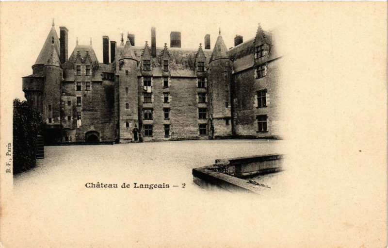 Carte postale ancienne Château de Langeais à Langeais