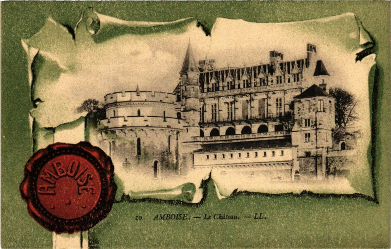 Carte postale ancienne Amboise - Le Chateau à Amboise