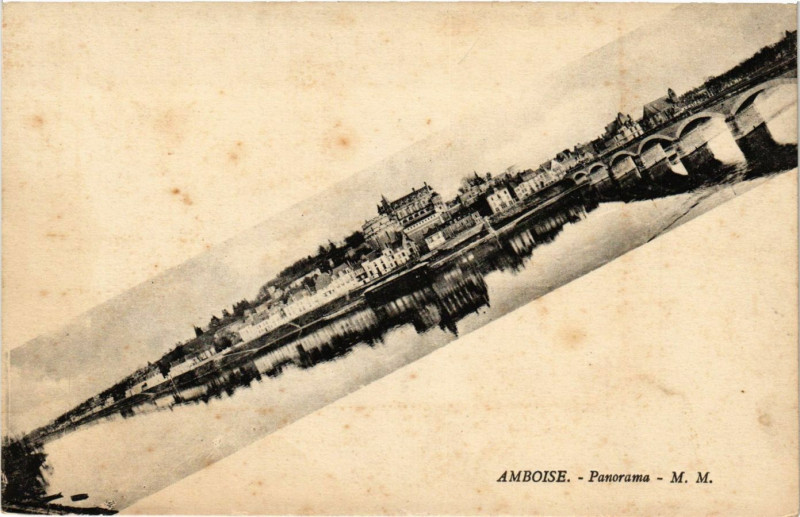Carte postale ancienne Amboise - Panorama à Amboise