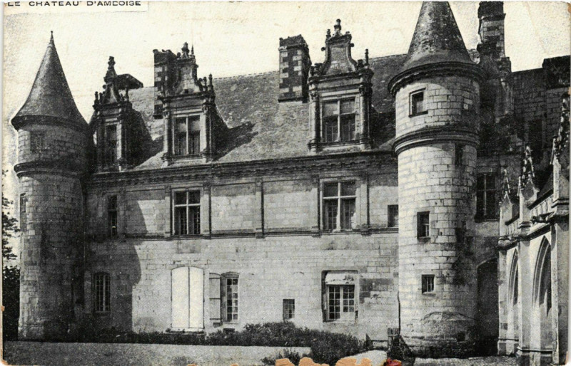 Carte postale ancienne Le Chateau d'Amboise à Amboise