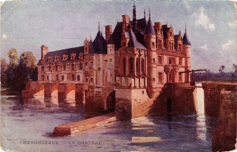 Carte postale ancienne Chenonceaux - Le Chateau à Chenonceaux