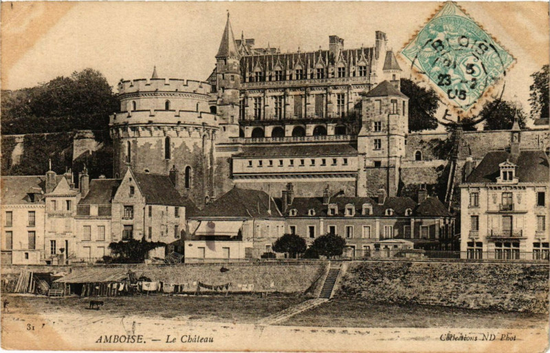 Carte postale ancienne Amboise - Le Chateau à Amboise