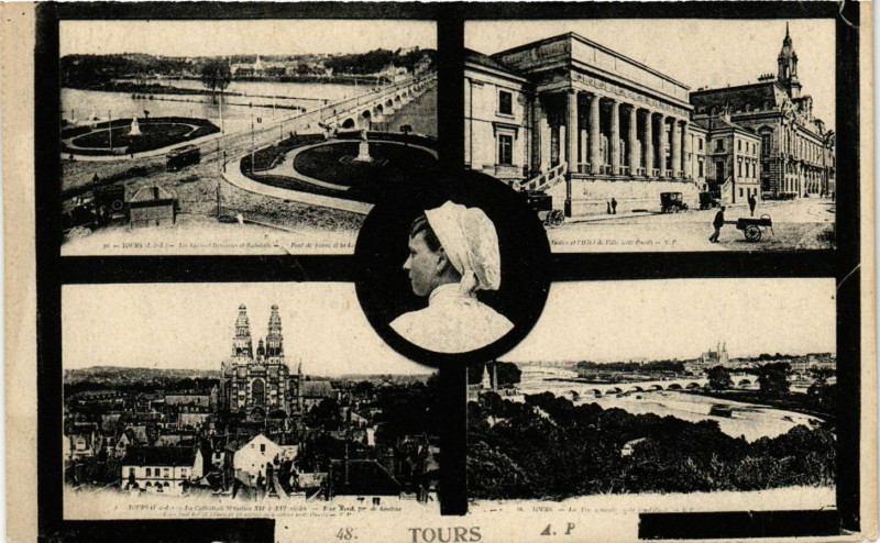 Carte postale ancienne Tours à Tours