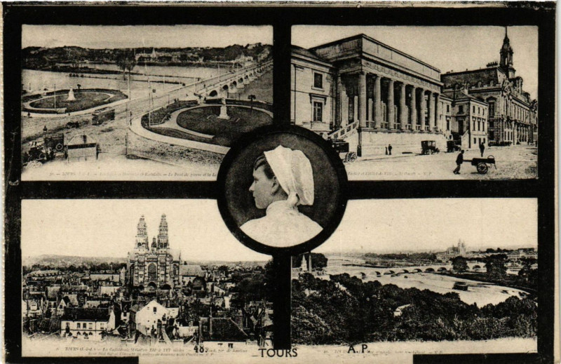 Carte postale ancienne Tours à Tours