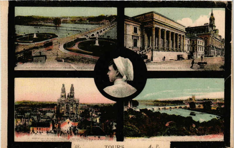 Carte postale ancienne Tours à Tours