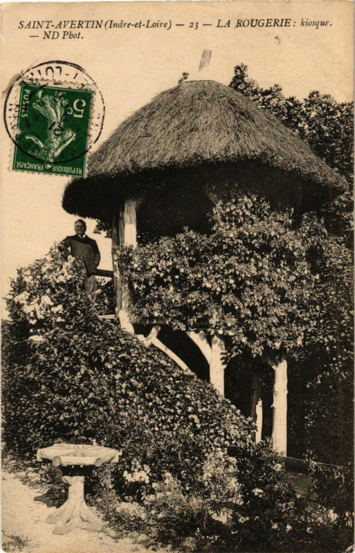 Carte postale ancienne Saint-Avertin - La Rougerie à Saint-Avertin