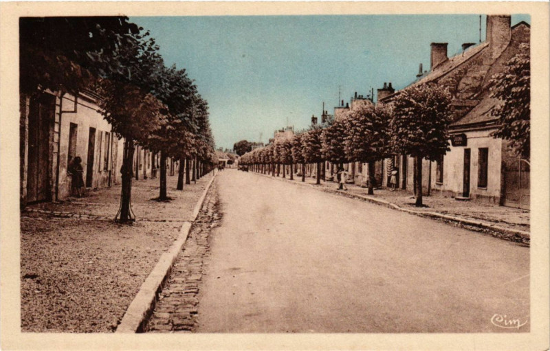 Carte postale ancienne Neuille-Pont-Pierre - Avenue Louis-Proust à Neuillé-Pont-Pierre