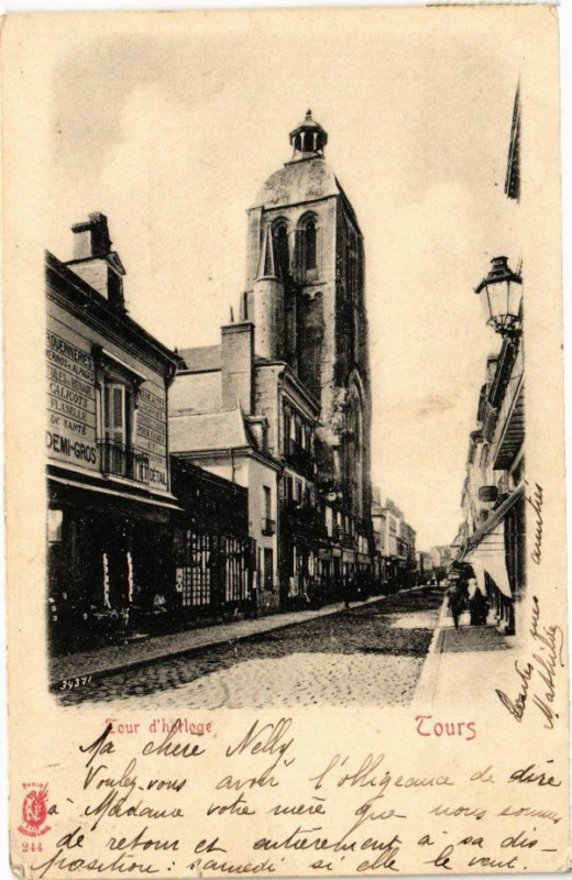 Carte postale ancienne Tours-D'Horloge à Tours