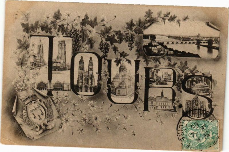 Carte postale ancienne Tours à Tours