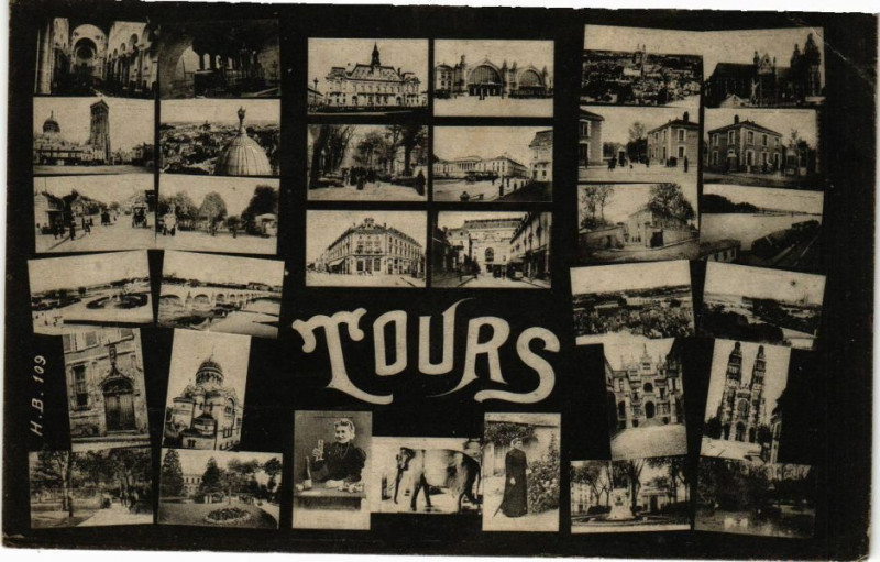 Carte postale ancienne Tours à Tours