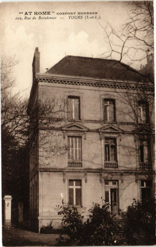 Carte postale ancienne Rue de Boisdenier-Tours à Tours