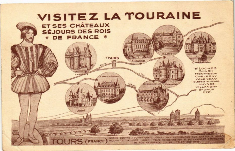 Carte postale ancienne Tours à Tours
