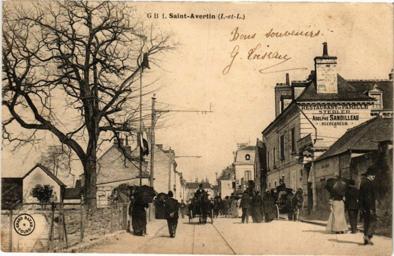 Carte postale ancienne Saint-Avertin - à Saint-Avertin