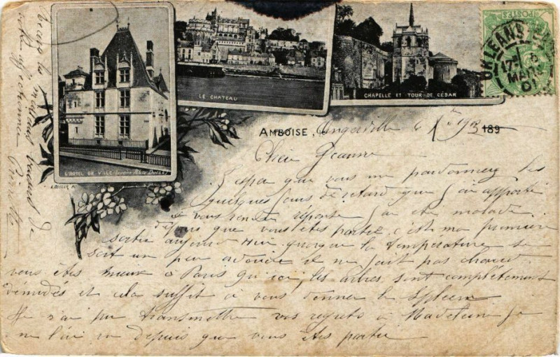 Carte postale ancienne Amboise à Amboise