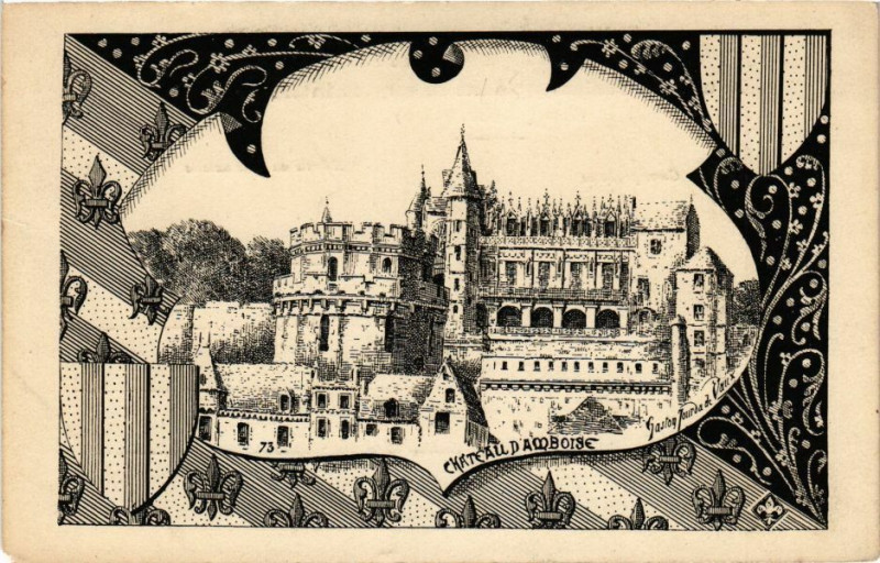 Carte postale ancienne Chateau d'Amboise à Amboise
