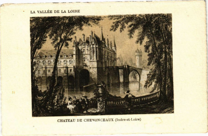 Carte postale ancienne La Vallée de la Loire - Chateau de Chenonceaux - à Chenonceaux