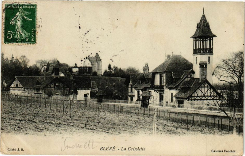 Carte postale ancienne Blere - La Grisolette à Bléré