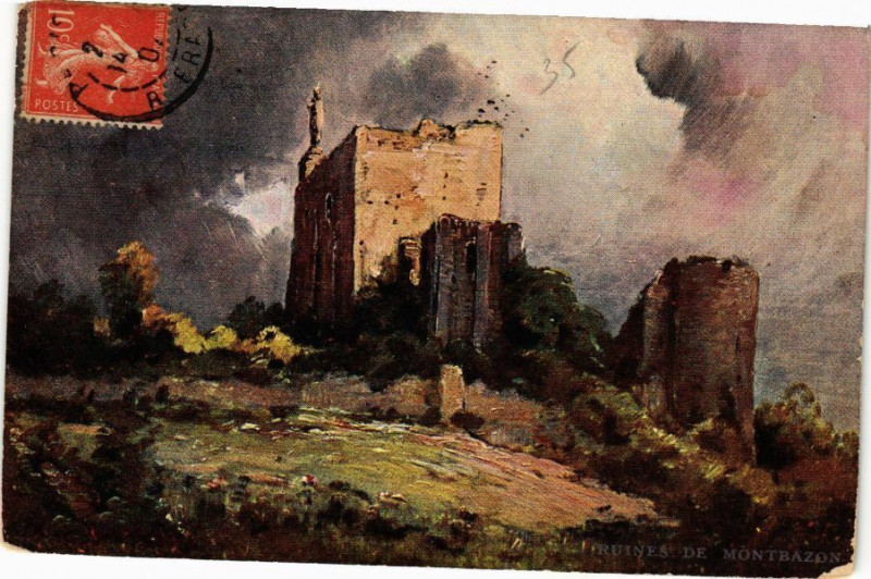 Carte postale ancienne Ruines de Montbazon à Montbazon
