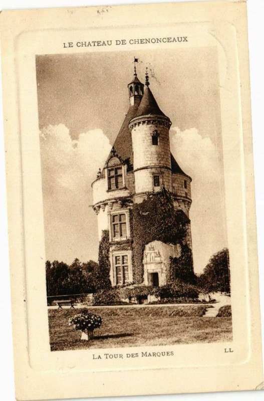 Carte postale ancienne Le Chateau de Chenonceaux - La Tour des Marques à Chenonceaux