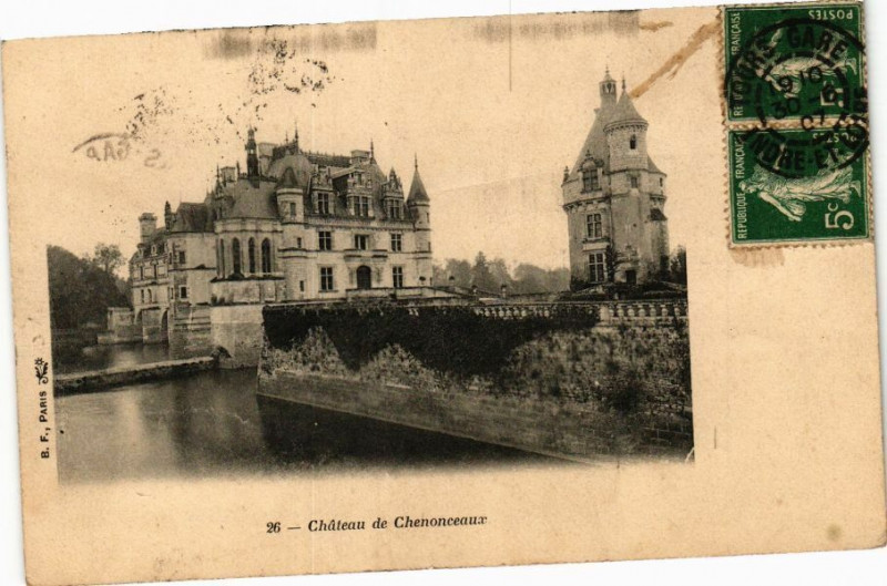 Carte postale ancienne Chateau de Chenonceaux à Chenonceaux