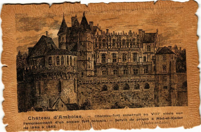 Carte postale ancienne Chateau d'Amboise - Chateau-fort - construit au Viii siécle sur... à Amboise