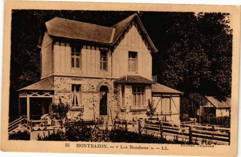 Carte postale ancienne Montbazon - Les Bambous à Montbazon