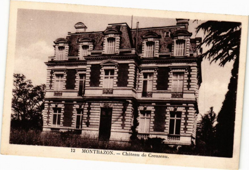 Carte postale ancienne Montbazon - Chateau de Creuzeau à Montbazon