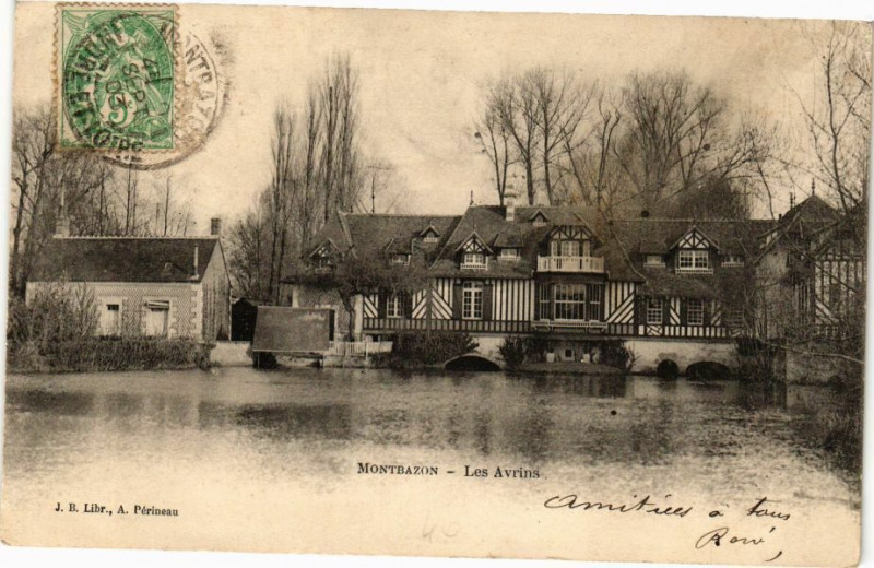 Carte postale ancienne Montbazon - Les Avrins à Montbazon