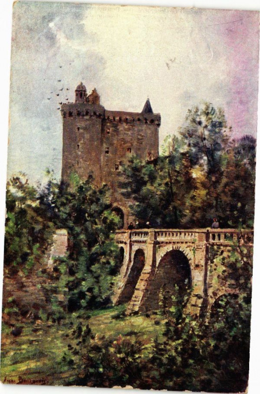 Carte postale ancienne Donjon de Chinon à Chinon