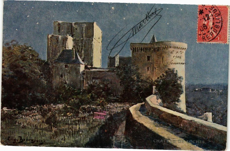 Carte postale ancienne Chateau de Loches à Loches