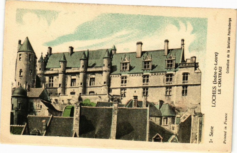 Carte postale ancienne Loches - Le Chateau à Loches