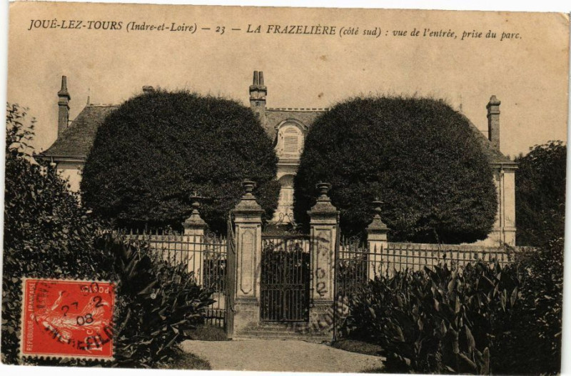Carte postale ancienne Joue-lez-Tours - La Frazelliere (coté sud) Vue à Tours