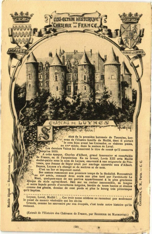 Carte postale ancienne Chateau de Luynes à Luynes