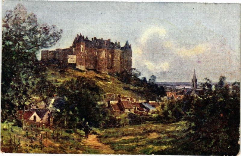 Carte postale ancienne Luynes - Le Chateau à Luynes