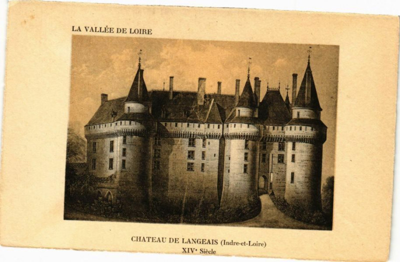 Carte postale ancienne La Vallée de Loire - Chateau de Langeais - Xiv Siécle à Langeais