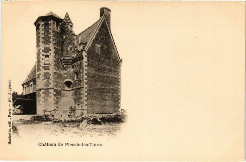 Carte postale ancienne Chateau de Plessis-les-Tours à Tours