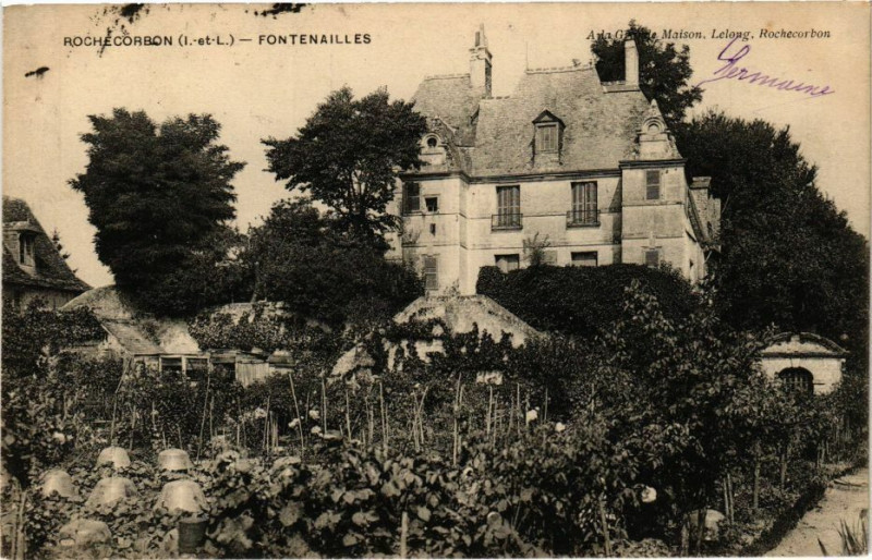 Carte postale ancienne Rochecorbon - Fontenailles à Rochecorbon