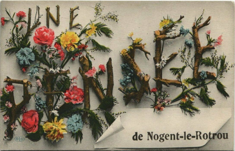 Carte postale ancienne Une Pensée de Nogent-le-Rotrou à Nogent-le-Rotrou