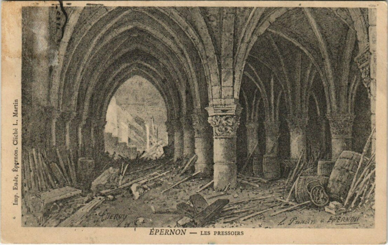 Carte postale ancienne Epernon-Les Pressoirs à Épernon