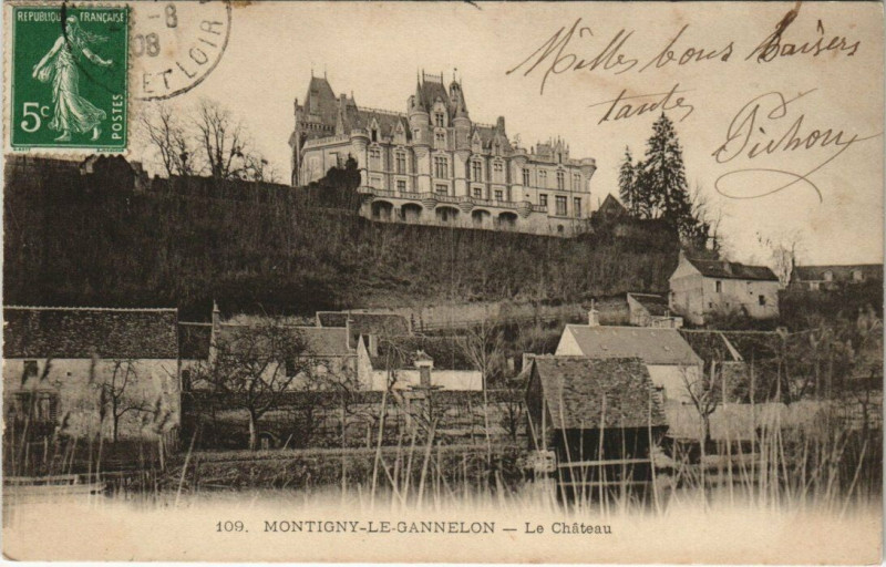 Carte postale ancienne Montigny-le-Gannelon-Le Chateau