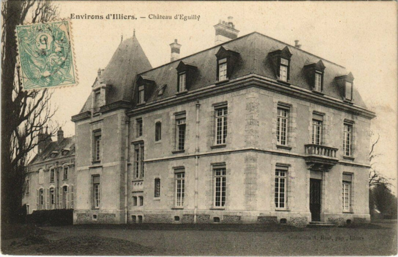 Carte postale ancienne Illiers - Chateau d'Eguilly
