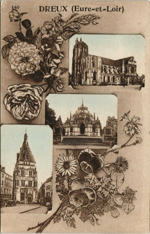 Carte postale ancienne Dreux Eure et Loir à Dreux