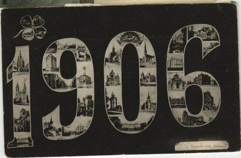 Carte postale ancienne Dreux - 1906 à Dreux